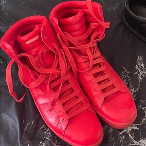 Zara Red High-Top Sneakers size 11